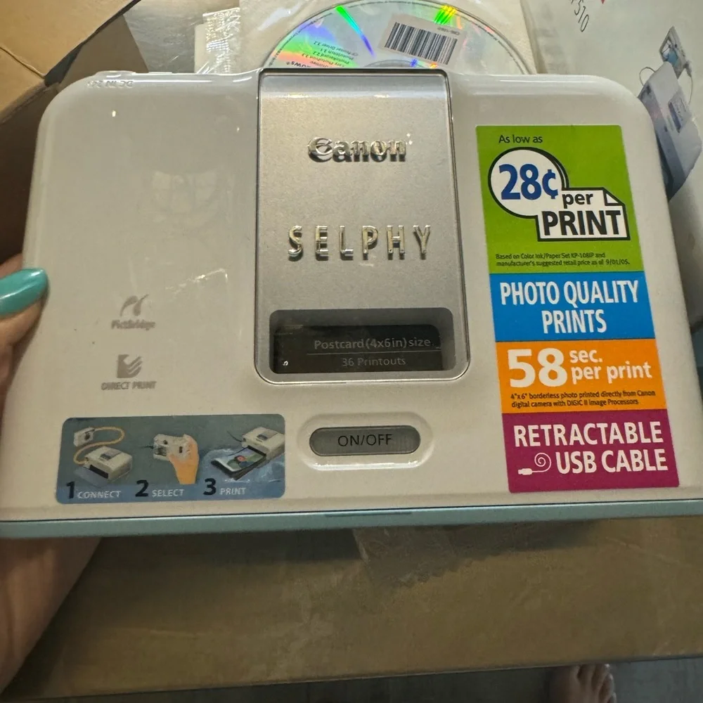 Canon Selphy CP510 photo printer NEW